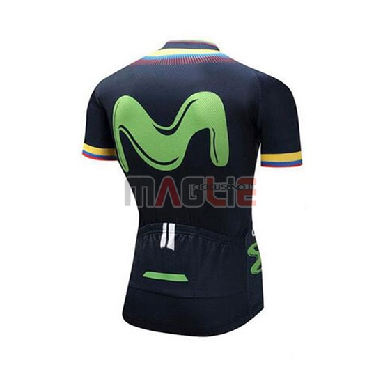 2018 Maglia Movistar Manica Corta Campione Colombia